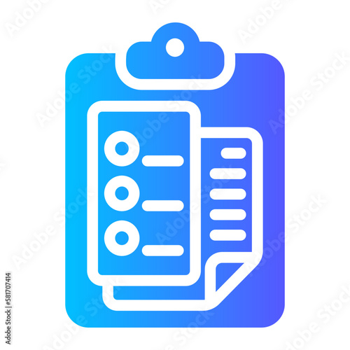 report card gradient icon