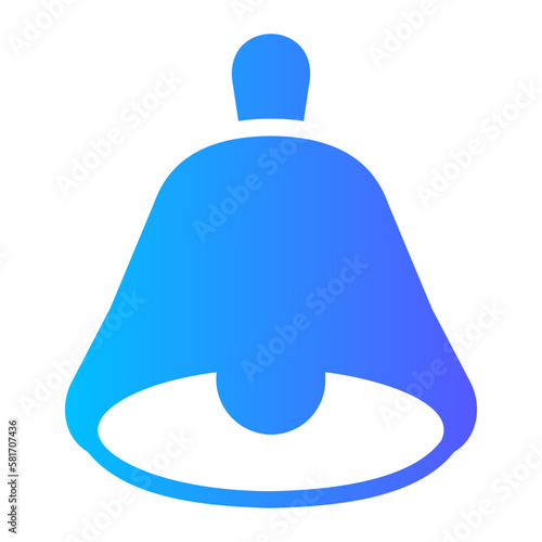school bell gradient icon