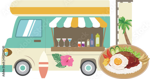 フードトラック　ロコモコ丼