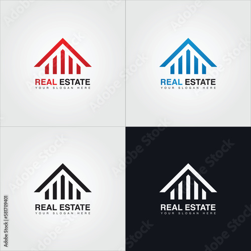 Property and construction creative logo design