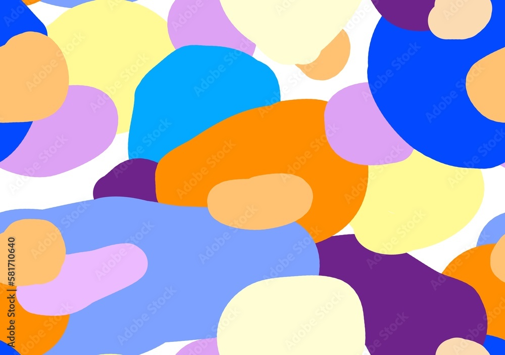 Seamless background with paint stains in pastel colors, digital illustration Seamless background with paint stains in pastel colors, digital illustration