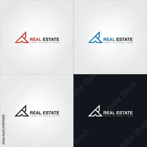 Property and construction creative logo design