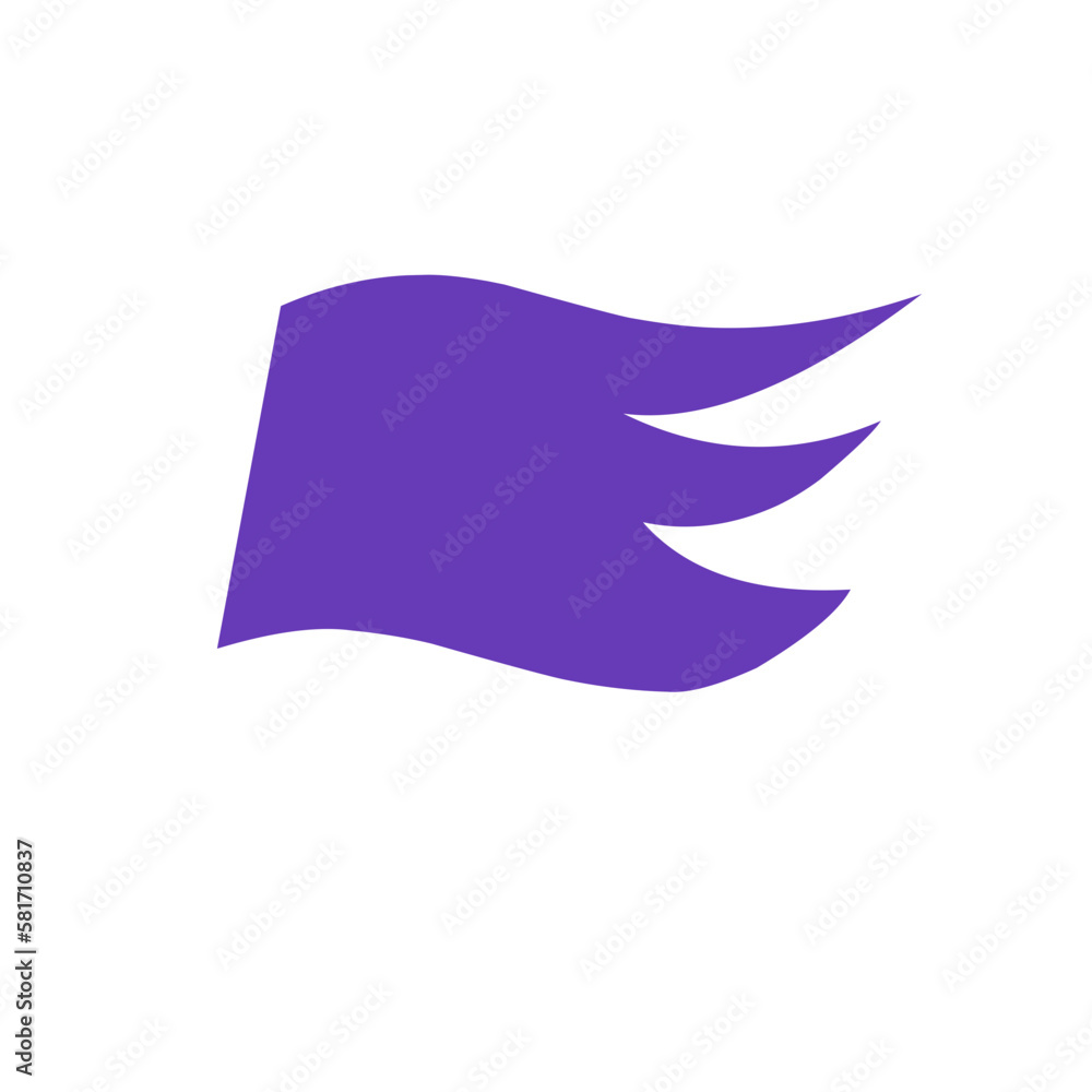 Obraz premium flag wind flutter wave, Simple Flag