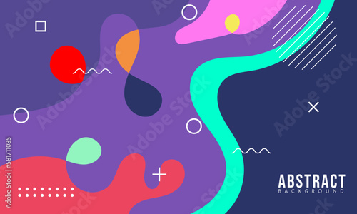 Colorful Abstract Fluid and Geometric Background For Your Sale Banner Marketing, Poster, Cover, Page and More. Vector Eps 10