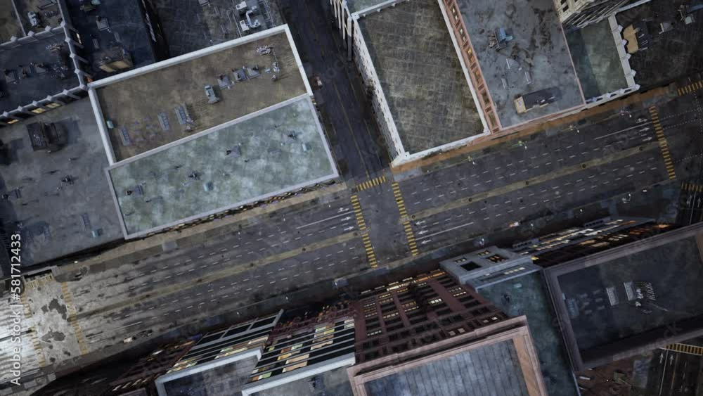 City Top View of Skyscrapers Building by drone City Top View of Skyscrapers Building by drone