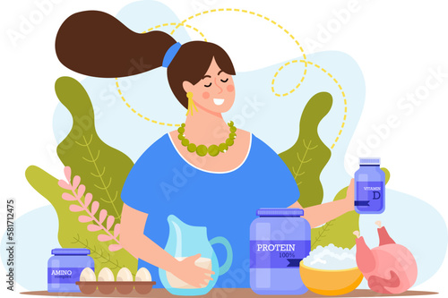 Sport Nutrition Woman Composition