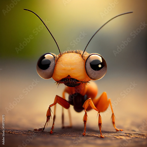 Macro shot of the ant © Grafvision
