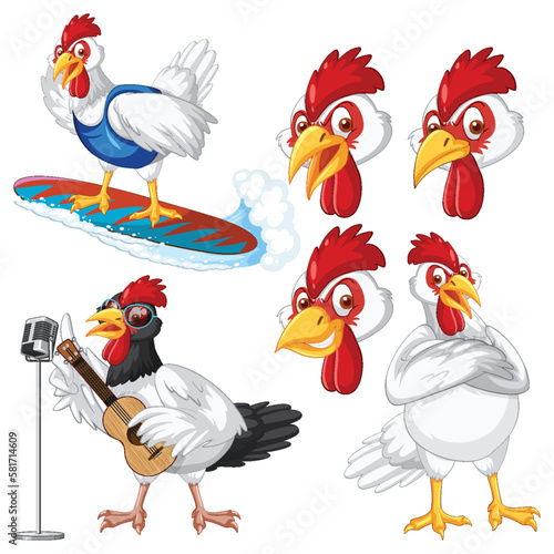 Set of mix animal farm character