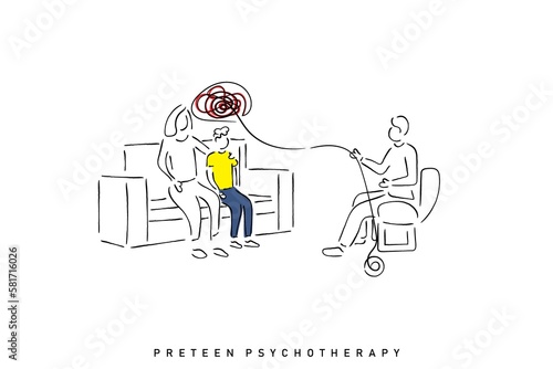 Psychotherapy to the kid