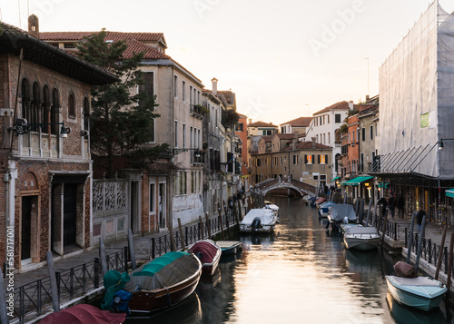 A view of a canal and typical architecture in Venice, Italy, in the springtime  © gammaphotostudio