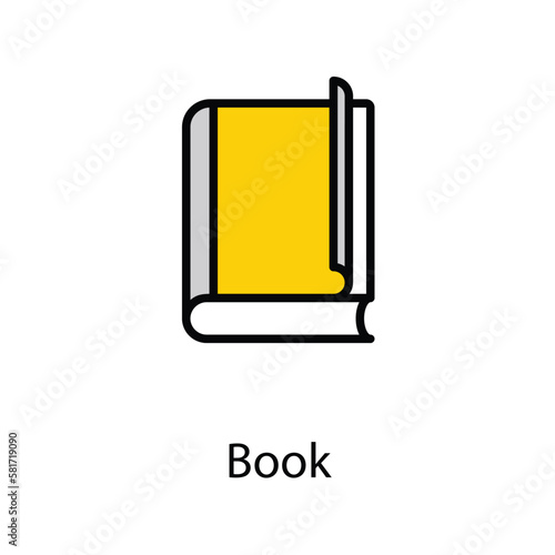 Book icon design stock illustration