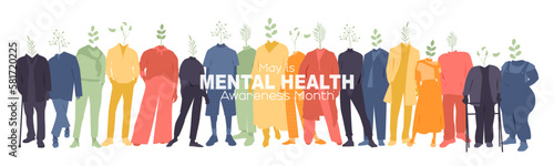 May is Mental Health Awareness Month banner.