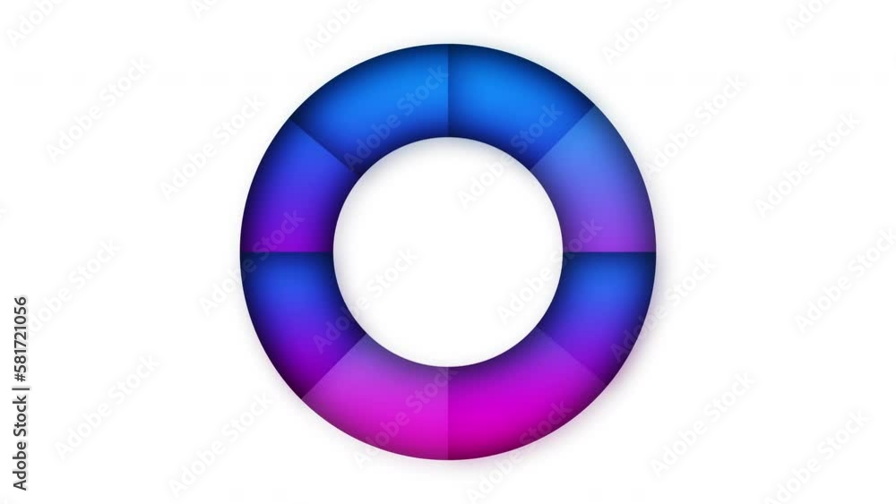 Gradient blue pink circle frame on white background. Seamless loop animation Gradient blue pink circle frame on white background. Seamless loop animation