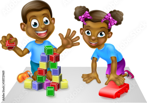 Kids Playing with Toys
