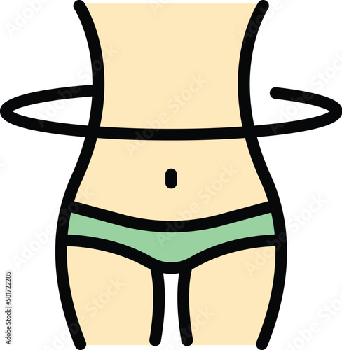 Sculpture body icon. Outline sculpture body vector icon for web design isolated on white background color flat