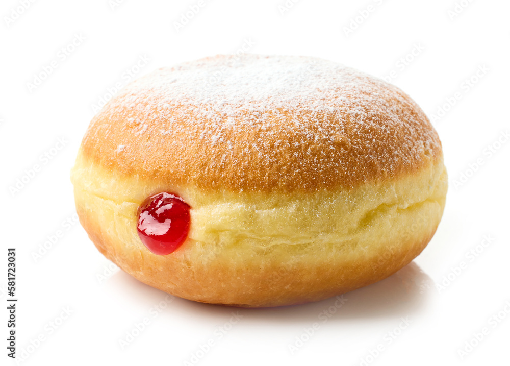 Naklejka premium freshly baked jelly donut
