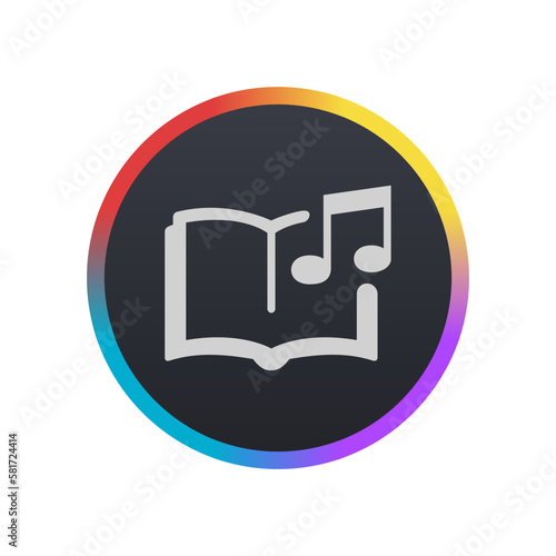 Audio Book - Pictogram (icon) 