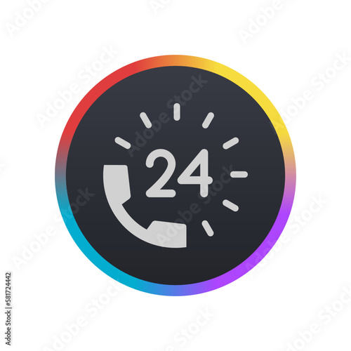 24 Hour helpline - Pictogram (icon) 
