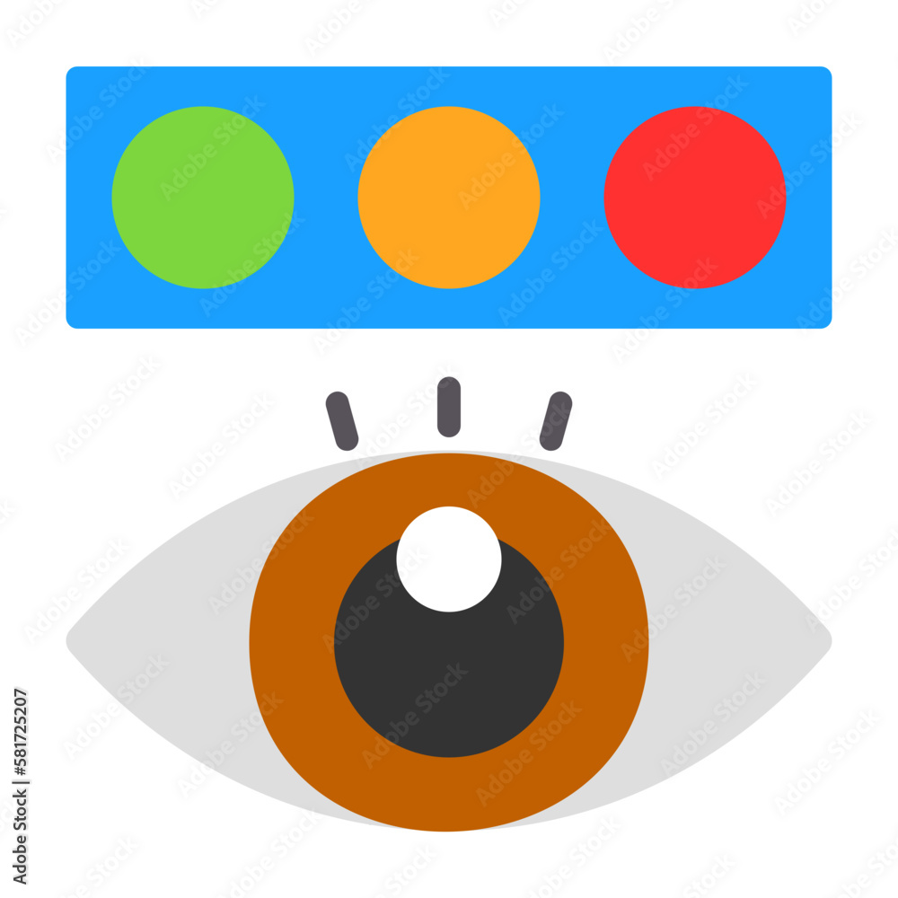 Color Blindness Test Icon Color Blindness Test Icon