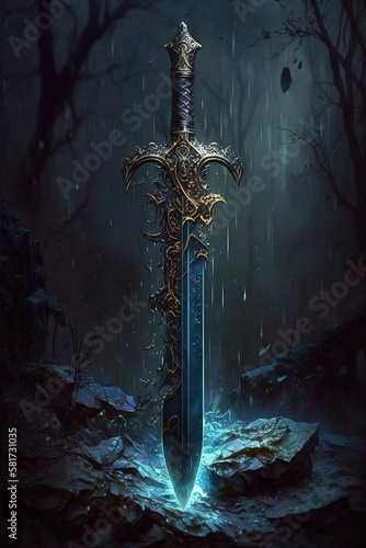 powerful magic sword