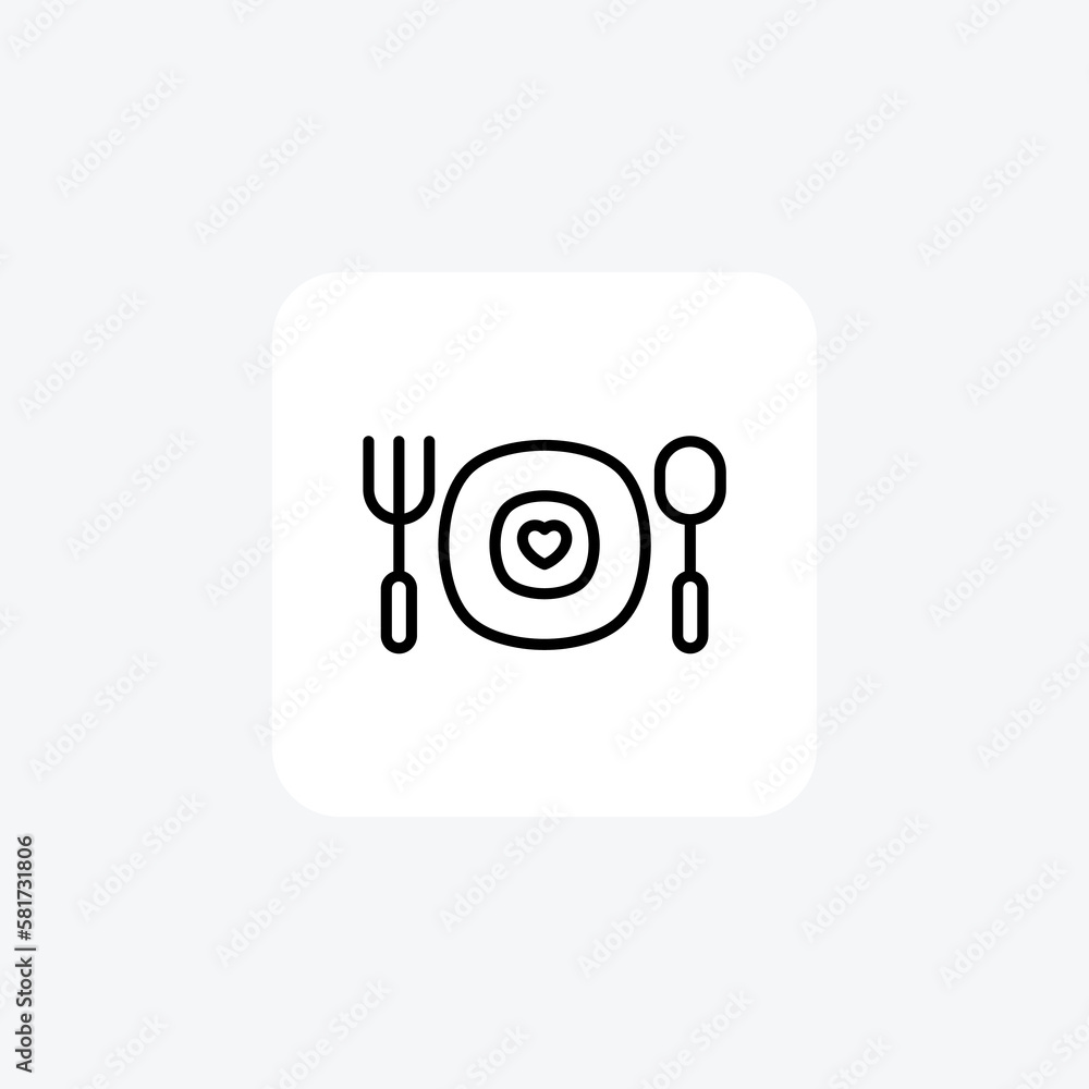 Dish, favorite fully editable vector line icon
Dish, favorite fully editable vector line icon