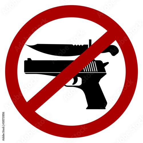 No weapons allowed