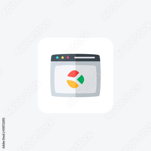 Chart, easel, fully editable vector fill icon   © Blinix Solutions