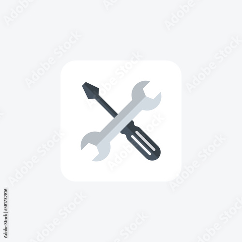 Web, setup fully editable vector fill icon

