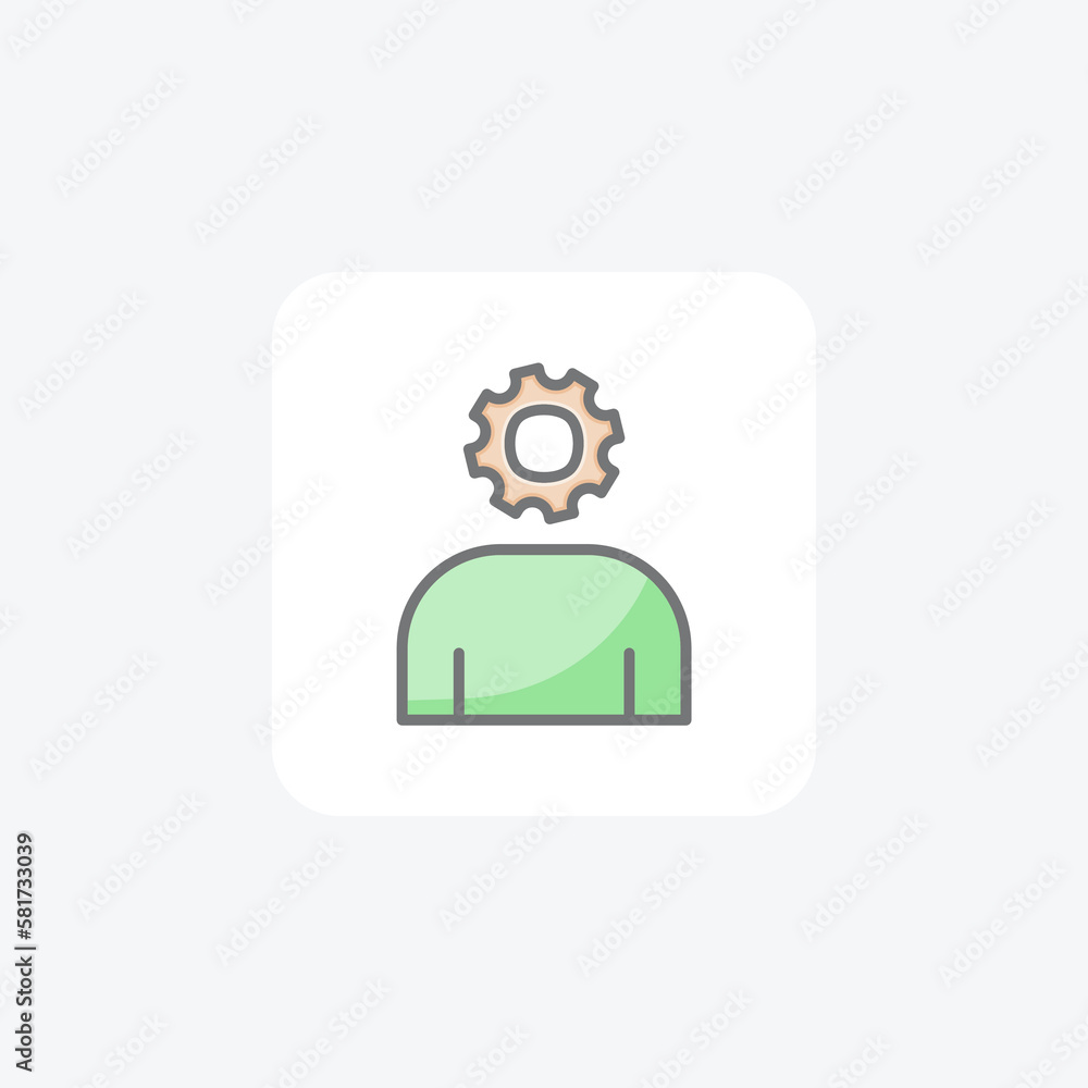 Gear man fully editable vector fill icon
Gear man fully editable vector fill icon