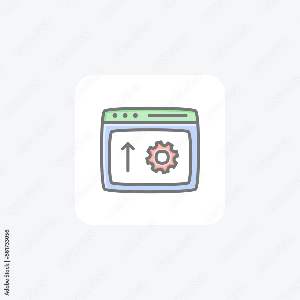 Gear setting fully editable vector fill icon
Gear setting fully editable vector fill icon