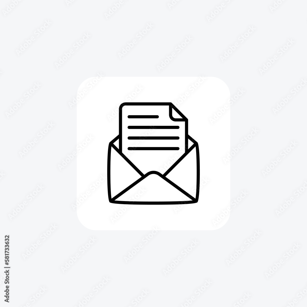 Email icon fully editable vector fill icon
Email icon fully editable vector fill icon