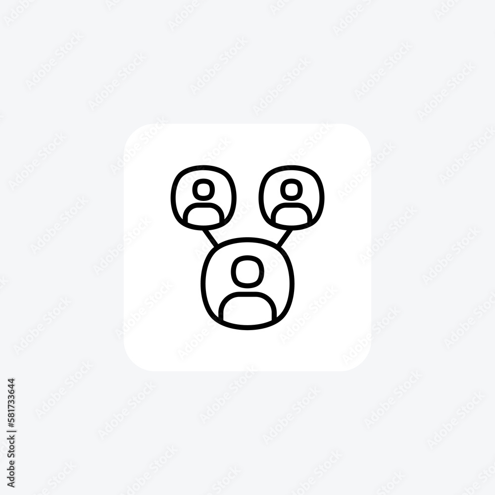 Network, people fully editable vector fill icon
Network, people fully editable vector fill icon