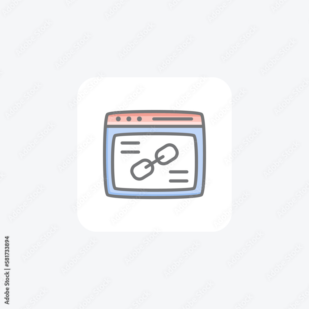 Broken link, fully editable vector fill icon
Broken link, fully editable vector fill icon
