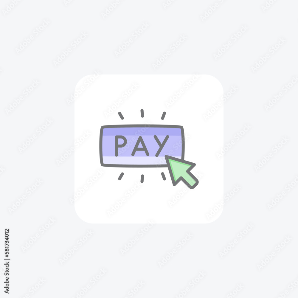 Pay button fully editable vector fill icon
Pay button fully editable vector fill icon