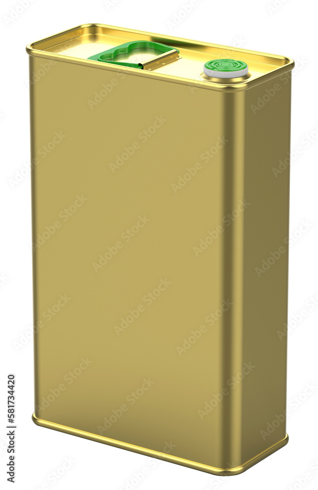 Can of golden olive oil isolated. Png transparency Can of golden olive oil isolated. Png transparency