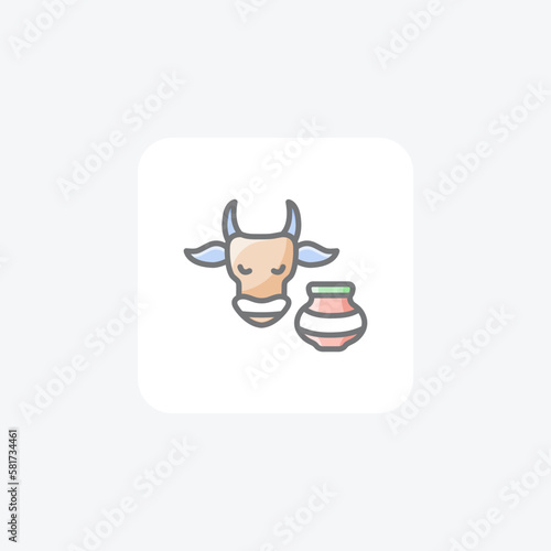 Kanuma, indian festival fully editable vector fill icon

 photo