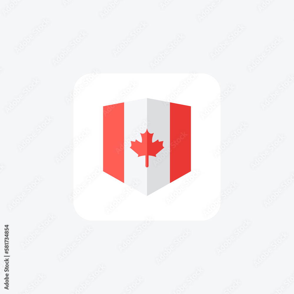 Canada day fully editable vector icon

