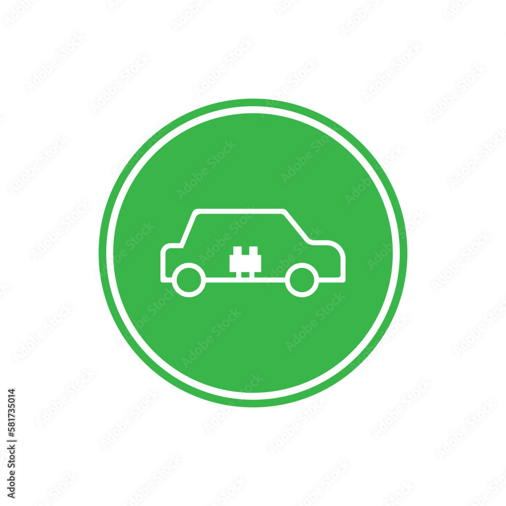 simple traffic signs electric vehicle symbol logo design template. silhouette sign of electric car mark symbol logo design vector isolated on white simple traffic signs electric vehicle symbol logo design template. silhouette sign of electric car mark symbol logo design vector isolated on white