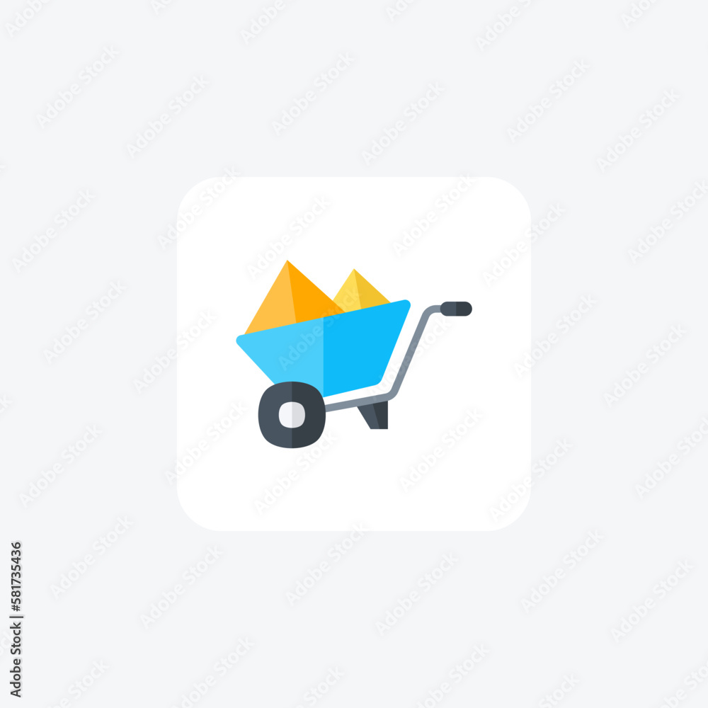 Building, wheelbarrow, fully editable vector fill icon
Building, wheelbarrow, fully editable vector fill icon