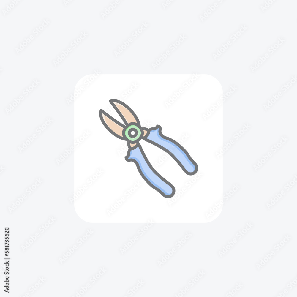Pilers, tool, fully editable vector fill icon
Pilers, tool, fully editable vector fill icon
