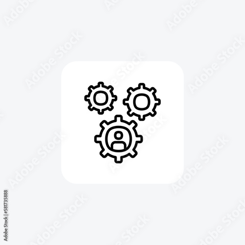 System, fixed fully editable vector fill icon

