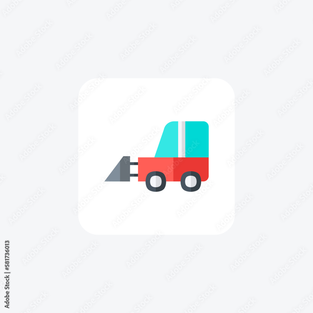 Tracktor, vehicle fully editable vector fill icon
Tracktor, vehicle fully editable vector fill icon