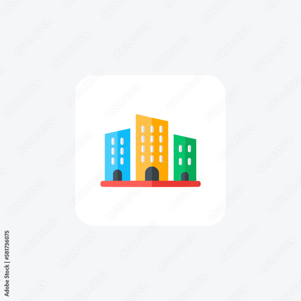 Building, tool, fully editable vector fill icon


