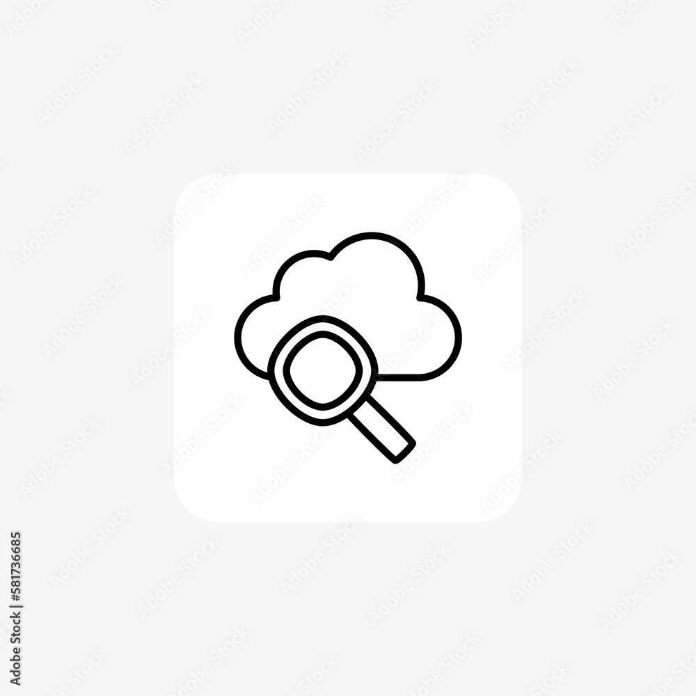 Cloud, cloud computing fully editable vector flat icon
Cloud, cloud computing fully editable vector flat icon