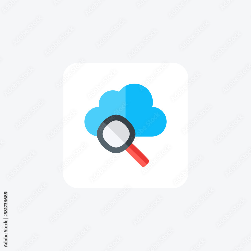Cloud, cloud computing fully editable vector flat icon
Cloud, cloud computing fully editable vector flat icon