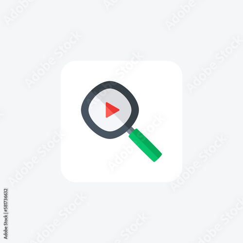Circle, multimedia fully editable vector flat icon

