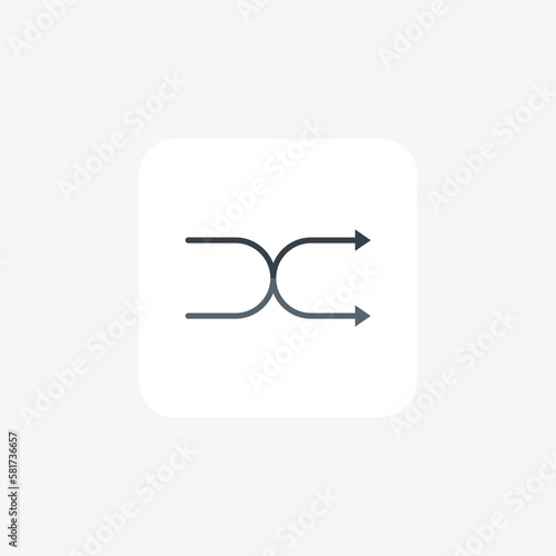 Arrow, multimedia fully editable vector flat icon


