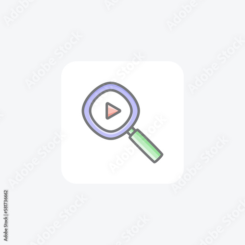 Circle, multimedia fully editable vector flat icon

