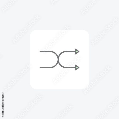 Arrow, multimedia fully editable vector flat icon

