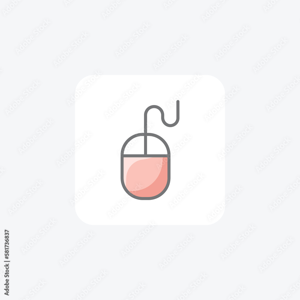 Buttons, click fully editable vector flat icon
Buttons, click fully editable vector flat icon